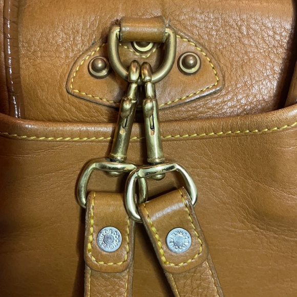 Dooney & Bourke Pebble Leather Vintage Canyon Backpack Bookbag in British tan main image 12